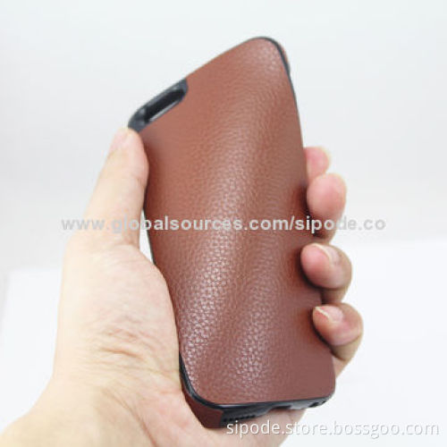 Soft TPU Case with PU Leather Finished for New iPhone 6, OEM Orders Welcomed